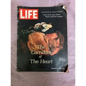 Vintage LIFE Magazine January 19 1968‎ "The Corridors of The Heart"